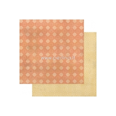 Paper "Indie Chic - Citron - Party Tangerine", 30,5x30,5 cm