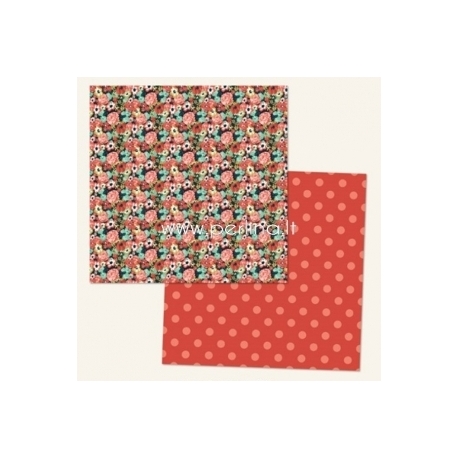 Popierius "Ashbury Heights Flowers - Market Street Collection", 30,5x30,5 cm