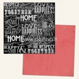 Paper "Word Soup - Chalk Studio 2 Collection", 30,5x30,5 cm