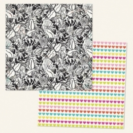 Paper "Jubilee - Today Sketch - Wild Berry Collection", 30,5x30,5 cm