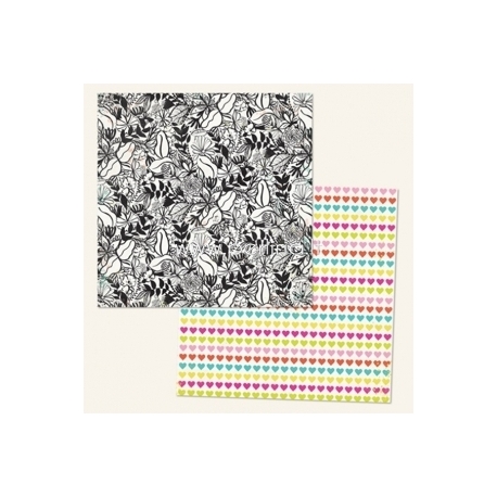 Popierius "Jubilee - Today Sketch - Wild Berry Collection", 30,5x30,5 cm