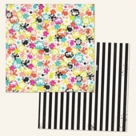 Paper "Jubilee - Love Stamped - Wild Berry Collection", 30,5x30,5 cm