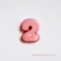 Rožinis skaičius "2", 9 mm, 1 vnt