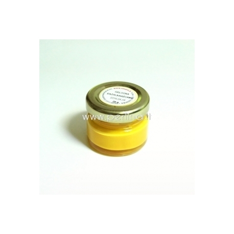 Paint for leather edge, yellow, 20 g.