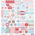 Paper "Love, Love, Love - You And Me Collection", 30,5x30,5 cm