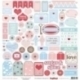 Popierius "Love, Love, Love - You And Me Collection", 30,5x30,5 cm