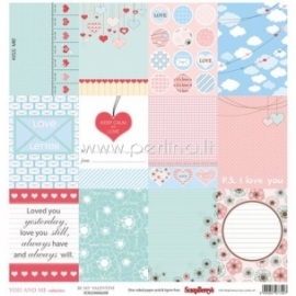Paper "Be My Valentine - You And Me Collection", 30,5x30,5 cm
