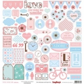 Paper "You Make Me Smile - You And Me Collection", 30,5x30,5 cm