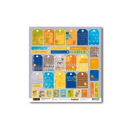 Popierius "Tags - Basik's New Adventure Collection", 30,5x30,5 cm