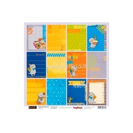 Paper "Journaling Cards - Basik's New Adventure Collection", 30,5x30,5 cm