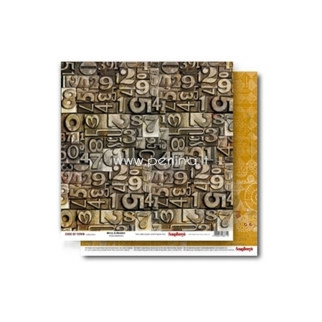 Popierius "Metal&Memory - Edge Of Town Collection", 30,5x30,5 cm