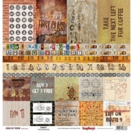 Popierius "Cards 2 - Edge Of Town Collection", 30,5x30,5 cm