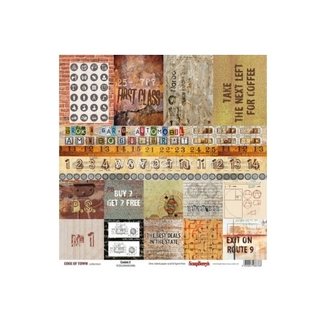Paper "Cards 2 - Edge Of Town Collection", 30,5x30,5 cm