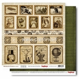 Paper "Punched Card - Mechanical Illusions Collection", 30,5x30,5 cm