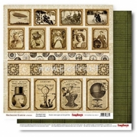 Popierius "Punched Card - Mechanical Illusions Collection", 30,5x30,5 cm
