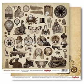 Paper "Mechanical Illusions - Mechanical Illusions Collection", 30,5x30,5 cm