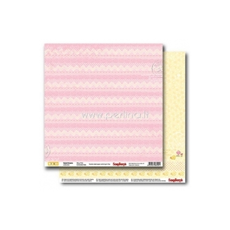 Paper "Wavy Pink - Sweet Dreams Collection", 30,5x30,5 cm
