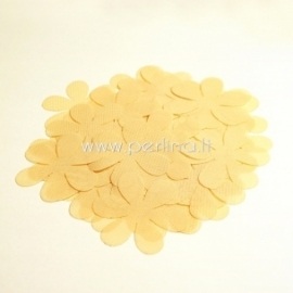 Fabric flowers, yellowish cream, 1 pc, select size