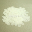 Fabric flowers, white, 1 pc, select size