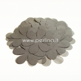 Fabric flowers, wet asphalt, 1 pc, select size