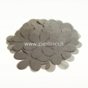Fabric flowers, wet asphalt, 1 pc, select size