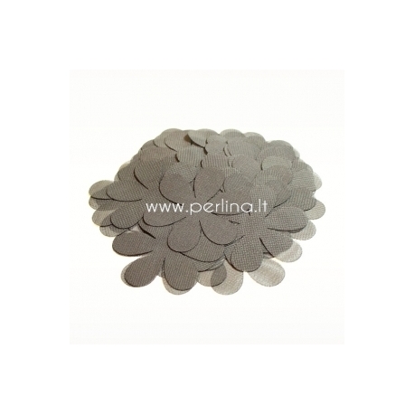 Fabric flowers, wet asphalt, 1 pc, select size