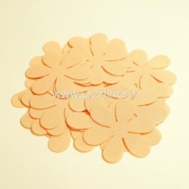 Fabric flowers, peach, 1 pc, select size