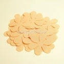 Fabric flowers, peach, 1 pc, select size