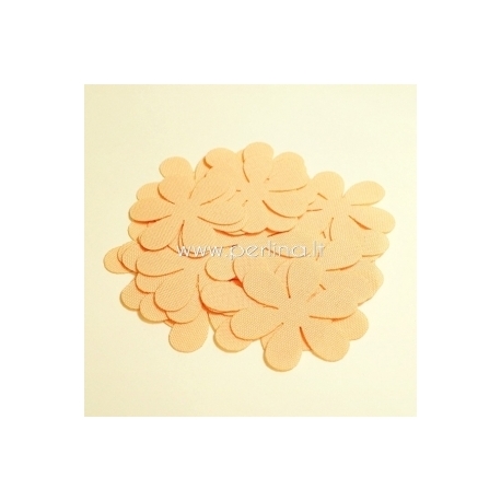 Fabric flowers, peach, 1 pc, select size