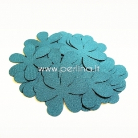 Fabric flowers, dark turquoise, 1 pc, select size