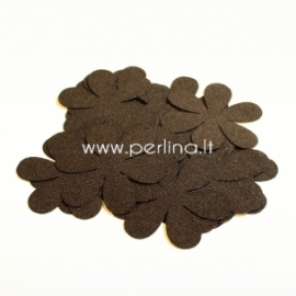 Fabric flowers, dark brown, 1 pc, select size