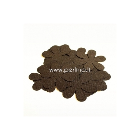 Fabric flowers, dark brown, 1 pc, select size