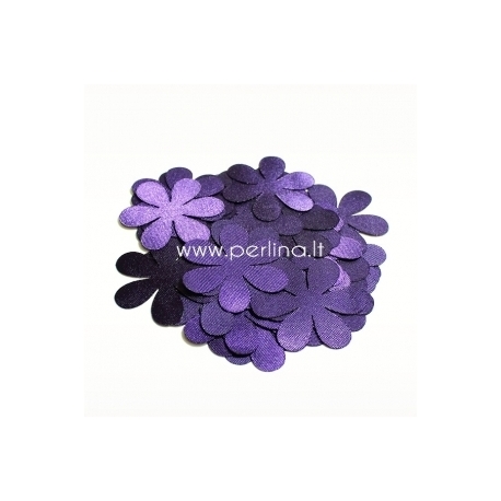 Fabric flower, violet, 1 pc, select size