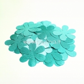 Fabric flower, light turquoise, 1 pc, select size