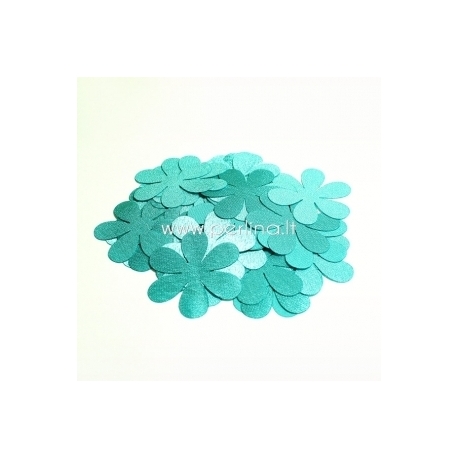 Fabric flower, light turquoise, 1 pc, select size
