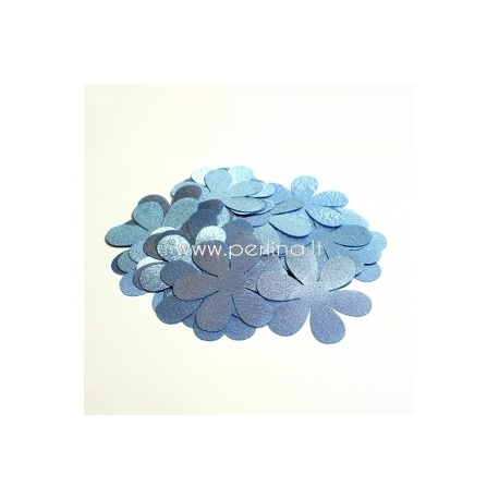 Fabric flower, light blue, 1 pc, select size