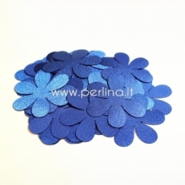 Fabric flower, royal blue, 1 pc, select size