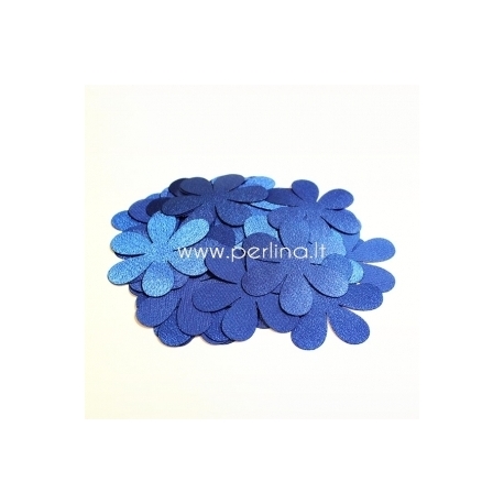 Fabric flower, royal blue, 1 pc, select size
