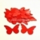 Fabric butterfly, red, 1 pc, select size