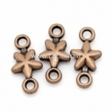 Connector "Star", antique copper, 15x7 mm