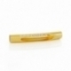 Curved spacer tube with hollow, gold plated, 31x5 mm, 1 pc