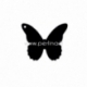 Plexiglass finding pendant "Butterfly 4", clear, 2x1,8 cm