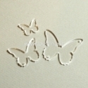 Plexiglass connector "Butterfly 4", clear, 2x1,8 cm