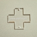 Plexiglass connector "Cross", clear, 3x3 cm