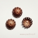 Bead cap, copper, 12x5 mm