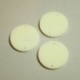 Plexiglass connector "Full-moon", ivory, 3 cm