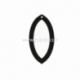Org. stiklo detalė-pakabukas "Lašas", skaidri sp., 4x2 cm
