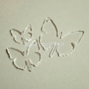 Plexiglass pendant "Butterfly 1", clear, 4x3,8 cm