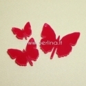 Plexiglass pendant "Butterfly 1", fuchsia, 4x3,8 cm