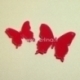 Plexiglass connector "Butterfly 19", fuchsia, 2,6x2,4 cm